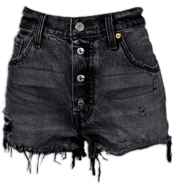 Miranda Lambert Stage-Worn Cut-Off Black Denim Shorts